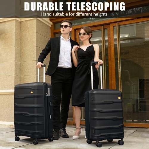 28" Spinner Wheels Suitcase, Lightweight PP with TSA Lock