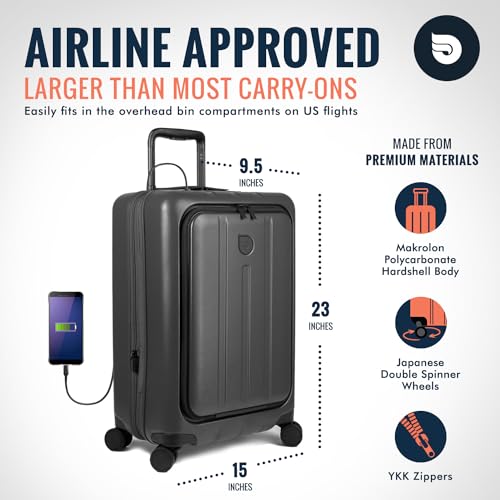 Aerotrunk Carry On Luggage - Premium Expandable Suitcase