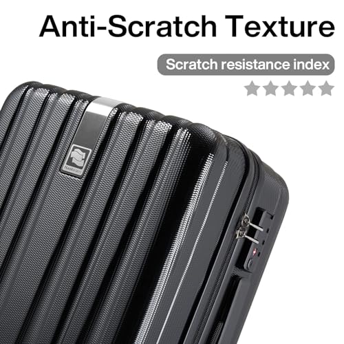 Hanke 14" Underseat Carry-On Luggage - Jet Black