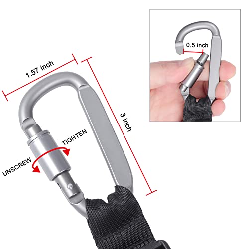 Vividwise Aviation Travel Luggage Straps - Black