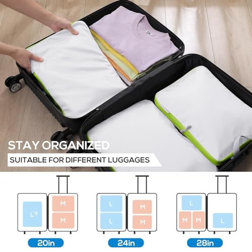 Aviation-Sized Travel Packing Cubes - 2 Piece Set