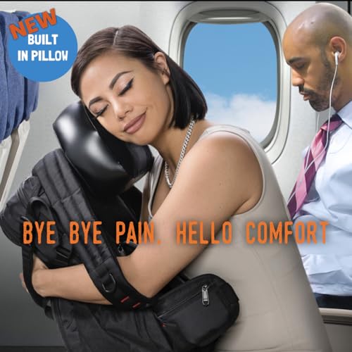 Aviation Laptop Backpack with Built-in Neck Pillow