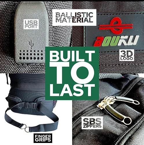 Aviation Laptop Backpack with Built-in Neck Pillow