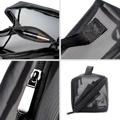 Aviation Travel Cosmetic Bag Set: Organize Cosmetics (Black, Mixed Colors)