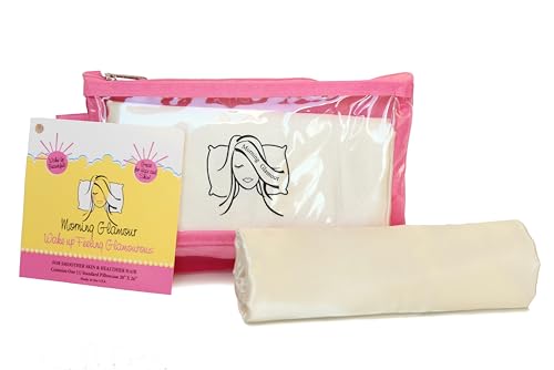 Morning Glamour Travel/Makeup Bag Pillowcase, Ivory - 1'8" x 2'2