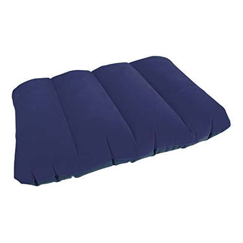 Aviation-friendly Inflatable Ergonomic Pillow - Blue