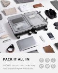24" Aluminum Frame Polycarbonate Zipperless Checked Luggage