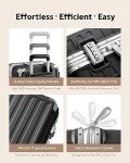 24" Aluminum Frame Polycarbonate Zipperless Checked Luggage