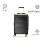 DELSEY Paris Margot Hardside Luggage, Black, 20" Carry-On