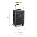 DELSEY Paris Margot Hardside Luggage, Black, 20" Carry-On