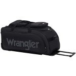 30" Wesley Rolling Duffel Bag in Black