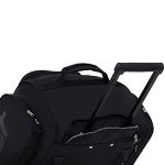 30" Wesley Rolling Duffel Bag in Black