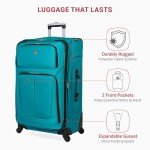 SwissGear Teal Checked-Large 29-Inch Roller Luggage