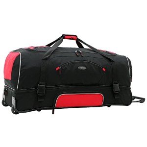 Red Rolling Travel Duffel Bag - 36-Inch