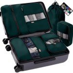 Hunter Green Aviation Packing Cubes - Set of 6