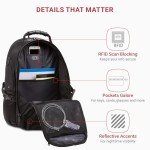 SwissGear 1900 TSA Laptop Backpack - Black