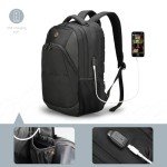 Swissdigital Travel Laptop Backpack with USB Port