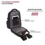 SWISSGEAR TSA-Friendly Black Laptop Backpack