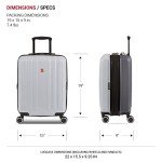 SwissGear 19-Inch Expandable Spinner Carry-On Luggage