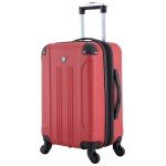 Travelers Club Chicago 5-Piece Red Luggage Set