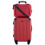 Travelers Club Chicago 5-Piece Red Luggage Set