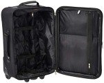 Rockland Softside Expandable Luggage Set - Black Plaid