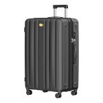 28-Inch Black Spinner Suitcase with TSA Lock