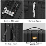 28-Inch Black Spinner Suitcase with TSA Lock