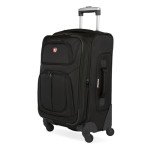 SwissGear Sion Softside Black Carry-On Roller Luggage