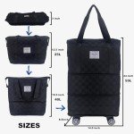 Drvoon Foldable Duffel Bag - Checkerboard (Black)