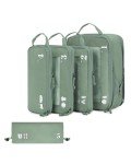 ECOHUB 5-Pack Compression Packing Cubes for Travel
