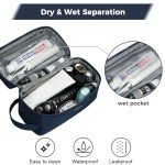 ECOHUB Water Resistant Travel Toiletry Bag - Blue