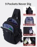 ECOHUB Anti-Theft Crossbody Backpack for Travel