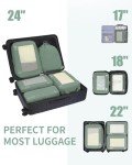 ECOHUB 5-Pack Compression Packing Cubes for Travel