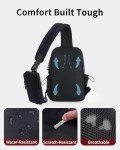 ECOHUB Anti-Theft Crossbody Backpack for Travel