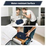 ECOHUB Water Resistant Travel Toiletry Bag - Blue