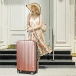 Expandable 3-Piece Hard Shell Luggage Set - Rose Gold