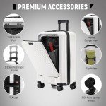 UrbanExplorer 20" Carry-On Luggage with USB Port