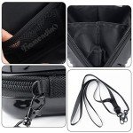 Black Hard Shell Travel Cosmetic Case for Women