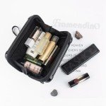 Black Hard Shell Travel Cosmetic Case for Women