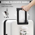 UrbanExplorer 20" Carry-On Luggage with USB Port