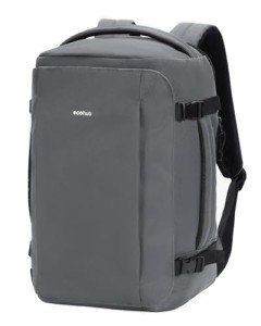 Grey ECOHUB Travel Backpack with Charging Port
