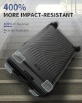 Expandable 20" Hardside Carry-On Luggage with Spinner Wheels