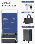 Expandable 20" Hardside Carry-On Luggage with Spinner Wheels