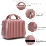Compact Hard Shell Makeup Travel Case for Women