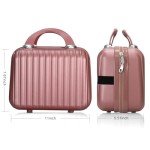 Compact Hard Shell Makeup Travel Case for Women