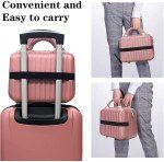 Compact Hard Shell Makeup Travel Case for Women