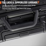22-Inch UrbanExplorer Aluminum Carry-On Luggage