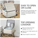 Hanke 16" Underseat Hard Shell Luggage - Ivory White