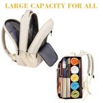 MATEIN Beige Laptop Backpack 15.6 Inch, Aviation Fashion Bag